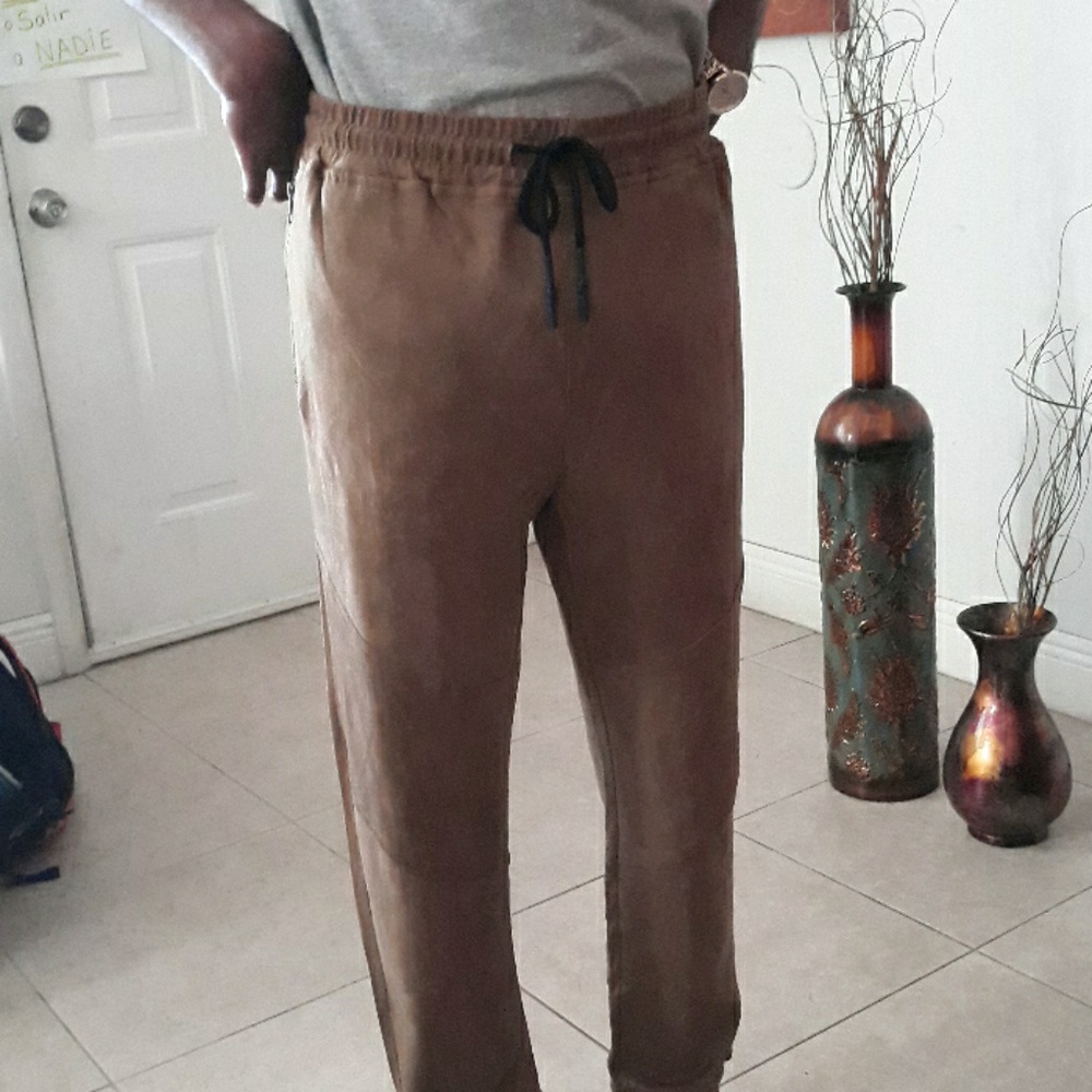 Tan joggers